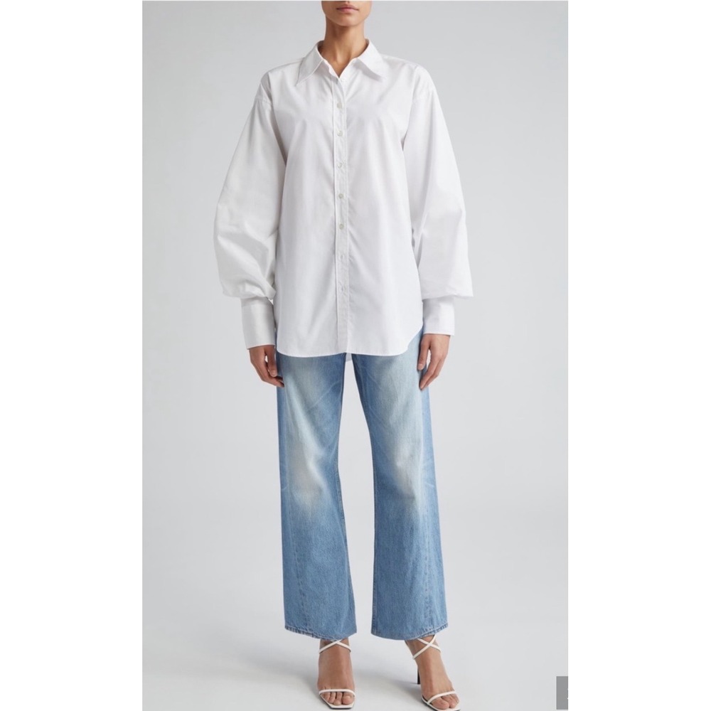 BITE Studios Curved Organic Cotton Denim Jeans Light Wash Blue W28 L32